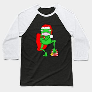 Merry Christmas Santa Frog Baseball T-Shirt